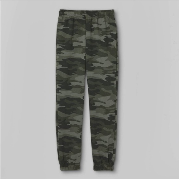 Green Camo Sweatpants Size XL Comfy Unisex Loungewear Athleisure Army Pants NEW - Picture 4 of 9